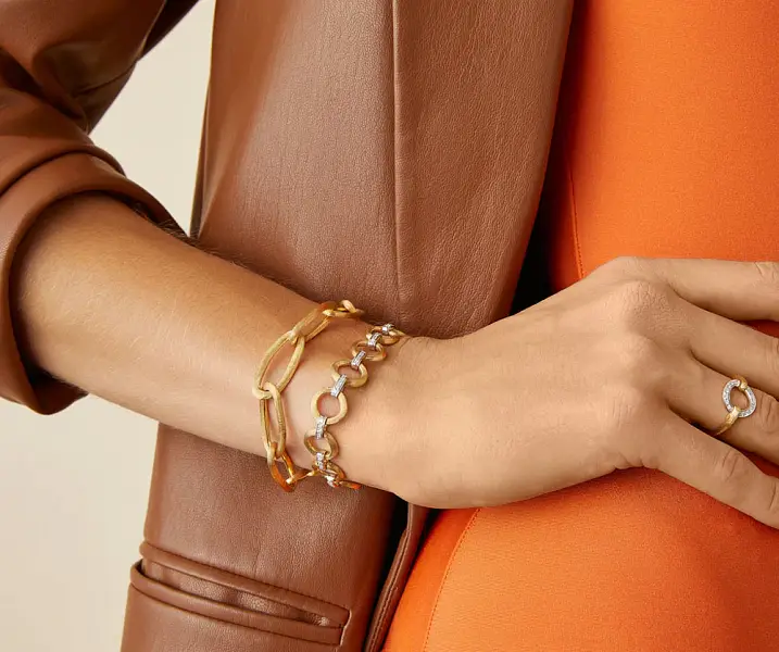Gold Marco Bicego Jaipur Link Bracelet BB2666 Y