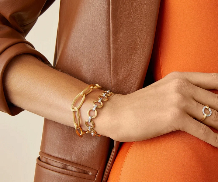 Gold Marco Bicego Jaipur Link Bracelet BB2666 Y