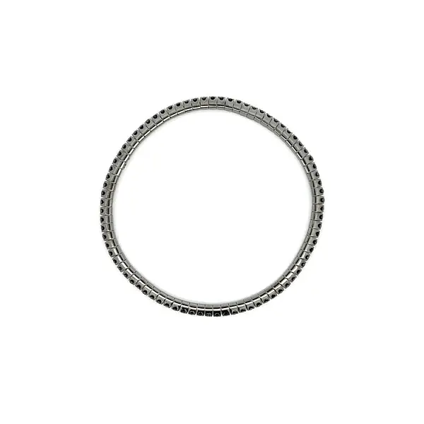 Tennis Bracelet with Black Gold Diamonds