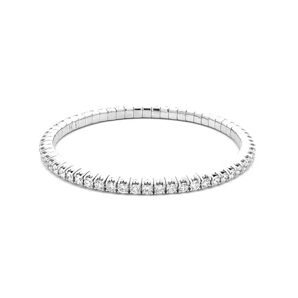 Gold Tennis Bracelet with Diamonds