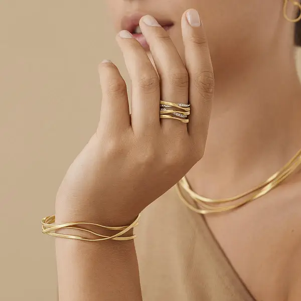 Gold Bracelet Marco Bicego Marrakech BG848 Y 01
