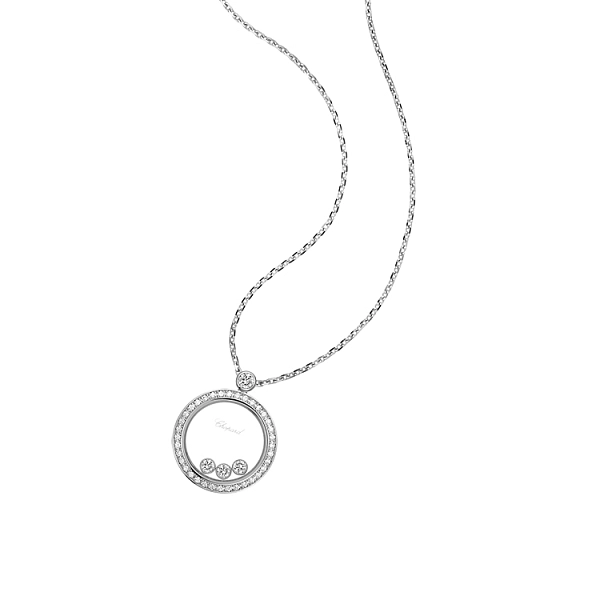 Gold Chopard Happy Diamonds Necklace 793929-1301