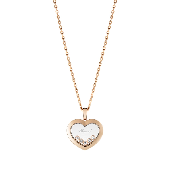 Gold Chopard Happy Diamonds Necklace 79A038-5001