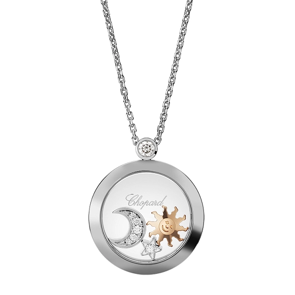 Gold Pendant Chopard Happy Diamonds 799434-1201