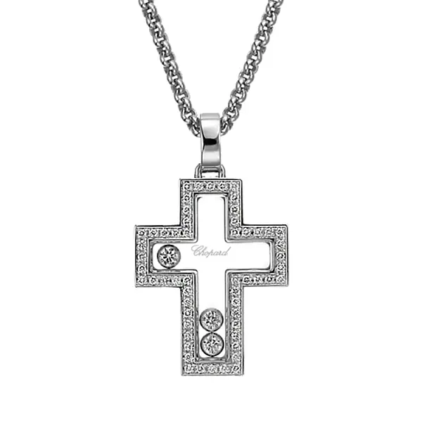 Gold Pendant Chopard Happy Diamonds 794055-1001