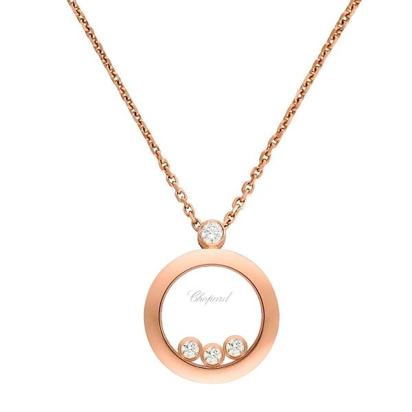Gold Pendant Chopard Happy Diamonds 793929-5201