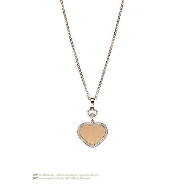 Gold Pendant Chopard Happy Hearts Golden Hearts James Bond 007 79A007-5921