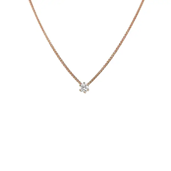 Gold Pendant with Diamond