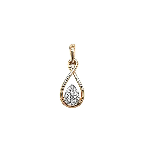 Gold Pendant with Diamonds