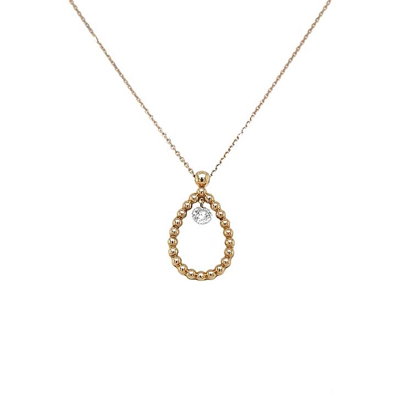 Gold Pendant with Diamond