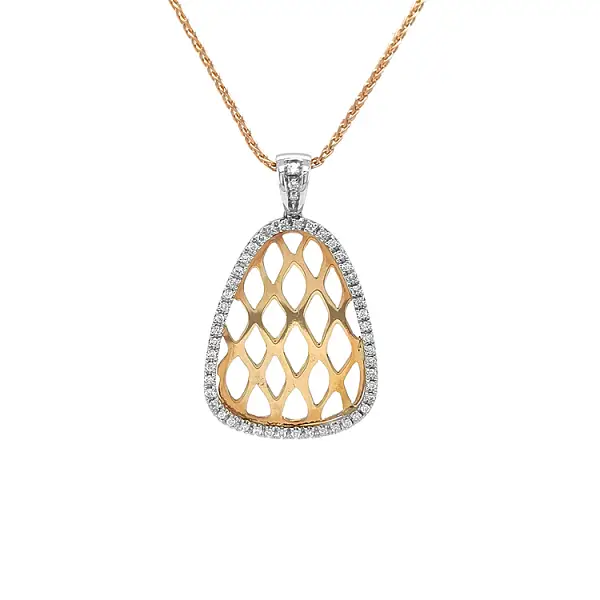Gold Pendant with Diamonds