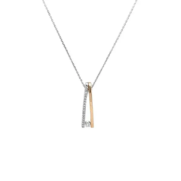 Gold Pendant with Diamonds