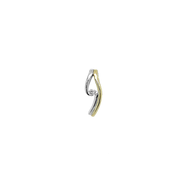 Gold Pendant with Diamond