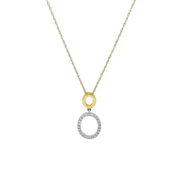 Gold Pendant with Diamonds