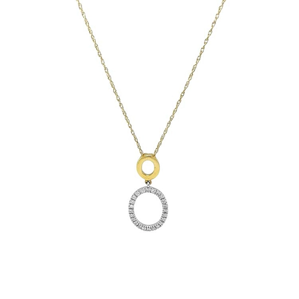 Gold Pendant with Diamonds