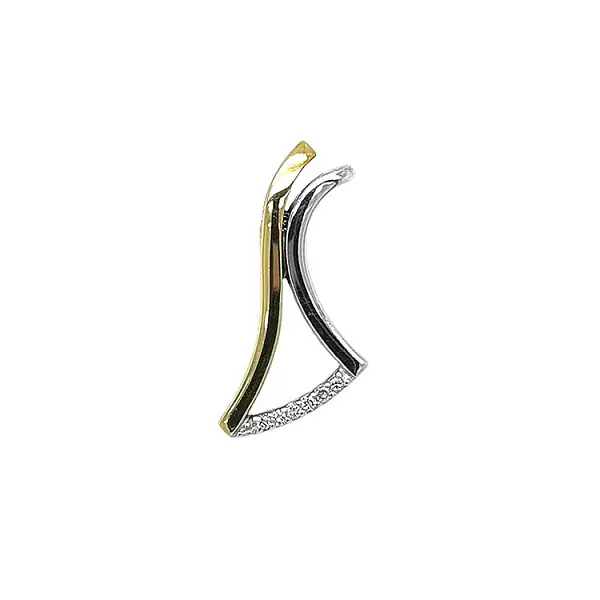 Gold Pendant with Diamonds