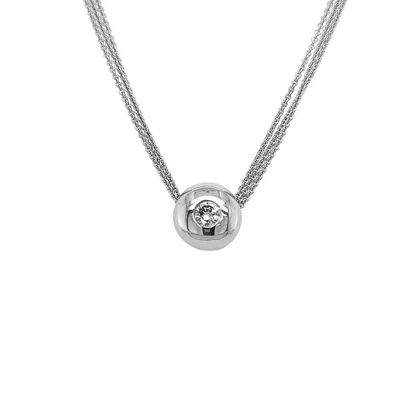 Gold Pendant with Diamond