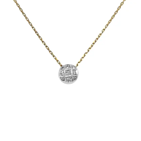Gold Pendant with Diamonds