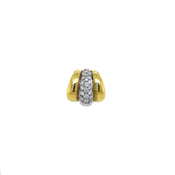 Gold Pendant with Diamonds