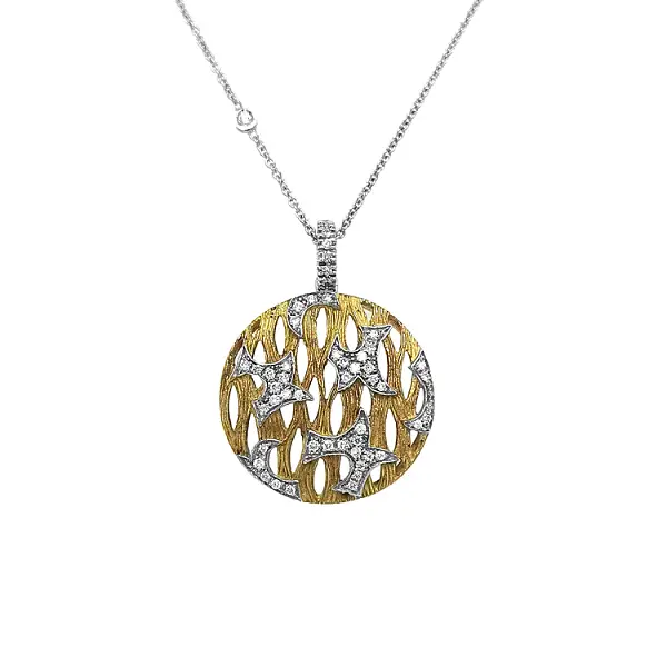 Gold Pendant with Diamonds