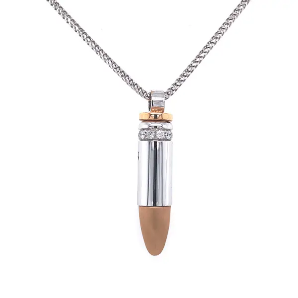 Gold Pendant Zancan Couture Limited Edition with Diamonds EC538BR60