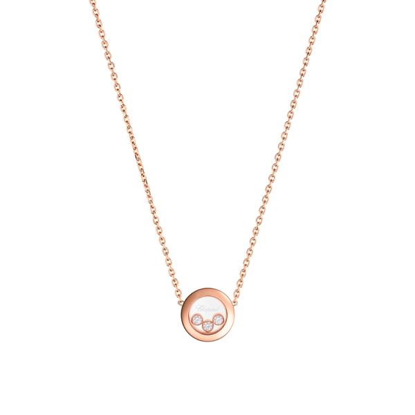 Gold Chopard Happy Diamonds Necklace 81A018-5001