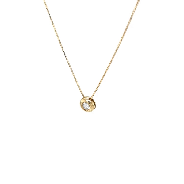 Gold Pendant with Diamond