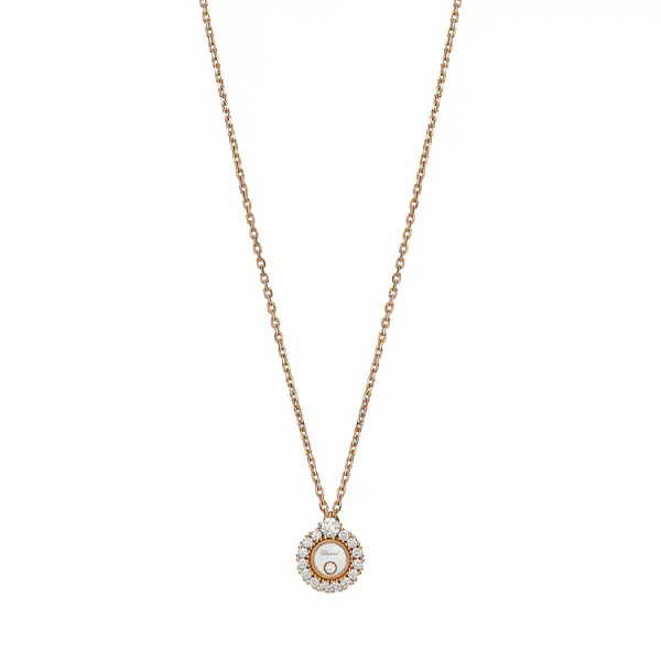 Gold Pendant Chopard Happy Diamonds 799466-5701