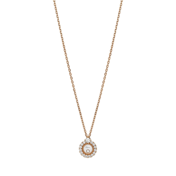Gold Pendant Chopard Happy Diamonds 799466-5701