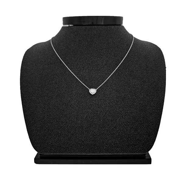 Gold Pendant Heart with Diamonds