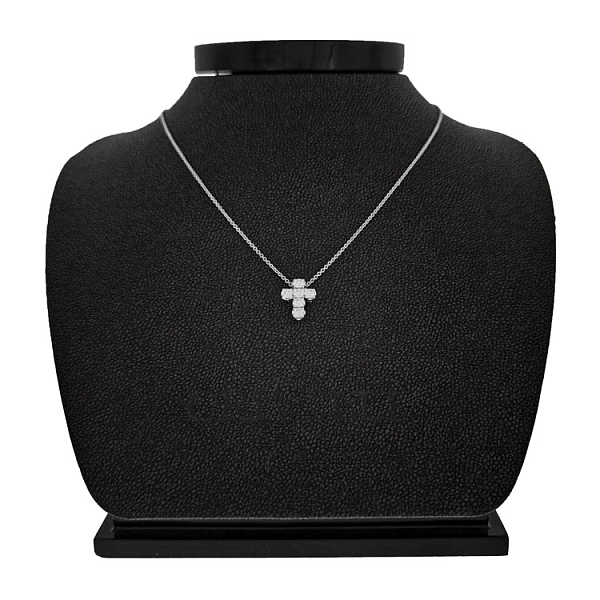 Gold Pendant Cross with Diamonds