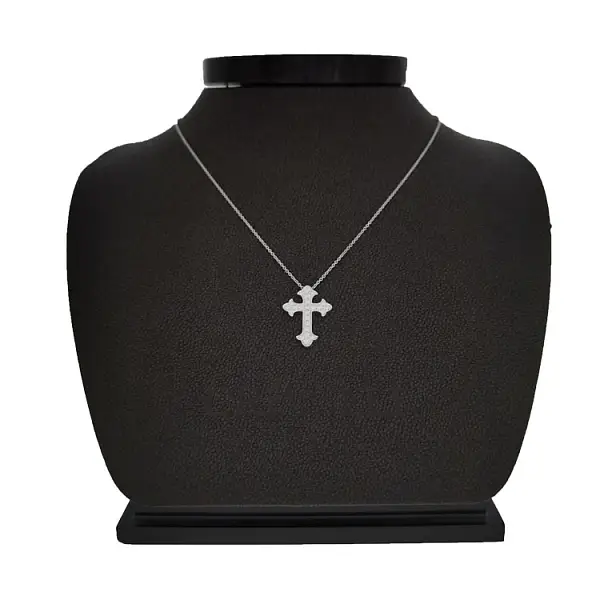 Gold Pendant Cross with Diamonds