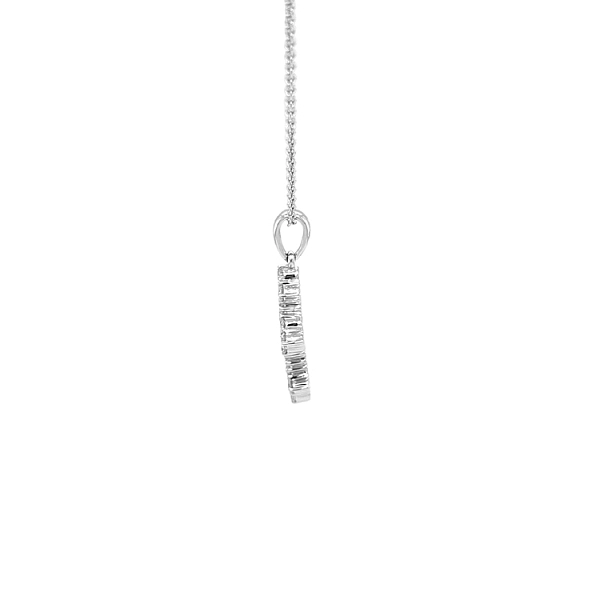 Gold Pendant Cross with Diamonds