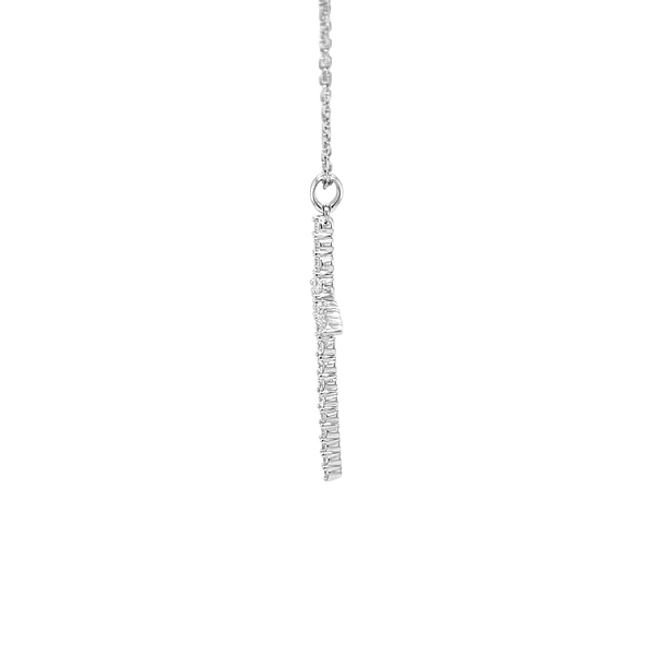 Gold Pendant Cross with Diamonds