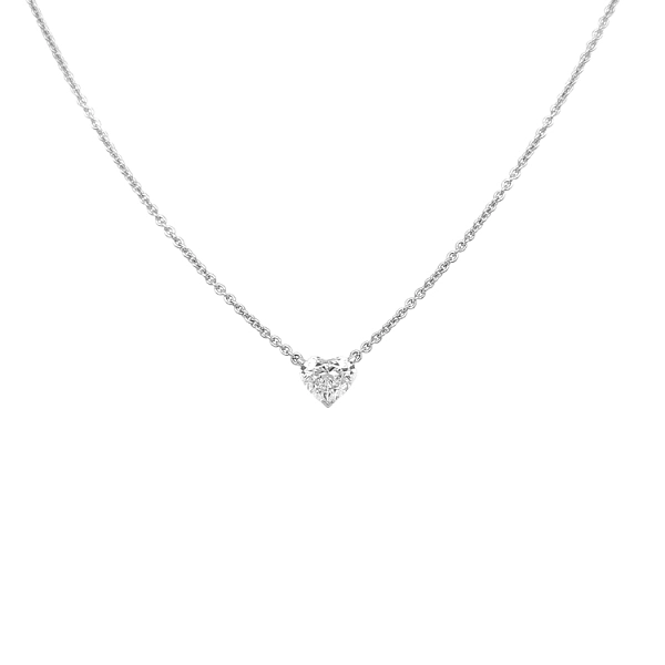 Gold Pendant Heart with Diamond