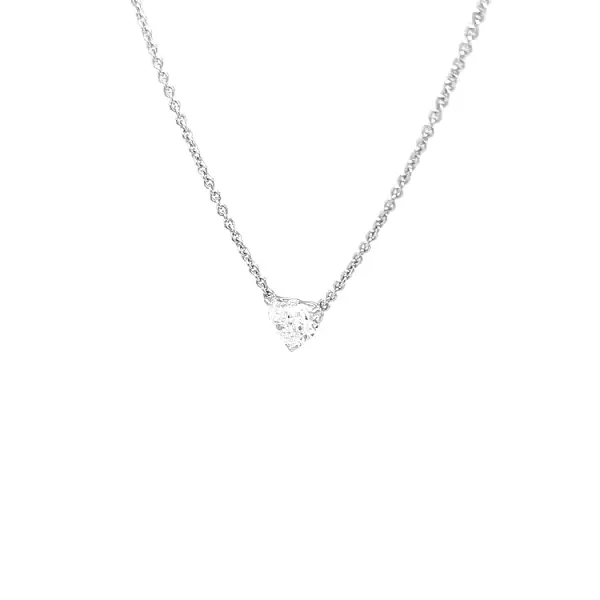 Gold Pendant Heart with Diamond