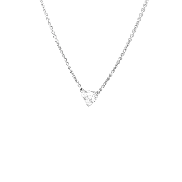 Gold Pendant Heart with Diamond