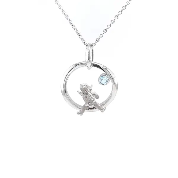 Gold Pendant Carrera y Carrera My Angel with Topaz