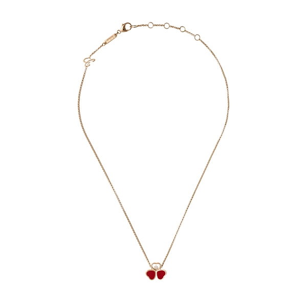 Gold Chopard Happy Hearts Necklace 81A083-5811