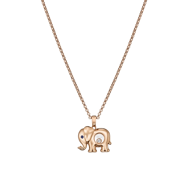 Gold Pendant Chopard Happy Diamonds Elephant 79A189-5001