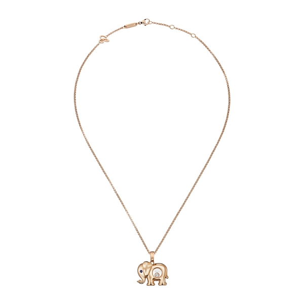 Gold Pendant Chopard Happy Diamonds Elephant 79A189-5001
