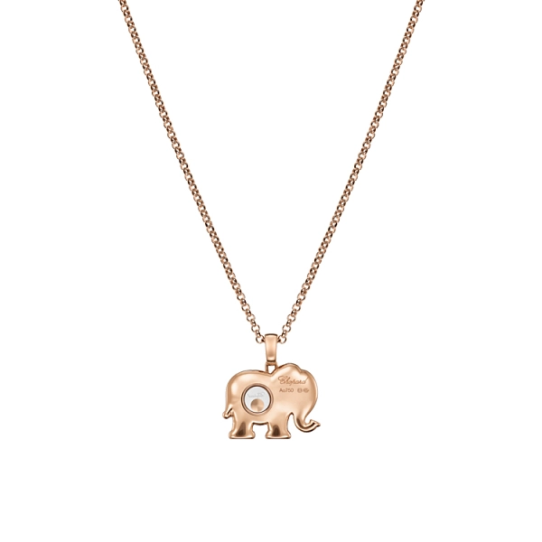 Gold Pendant Chopard Happy Diamonds Elephant 79A189-5001