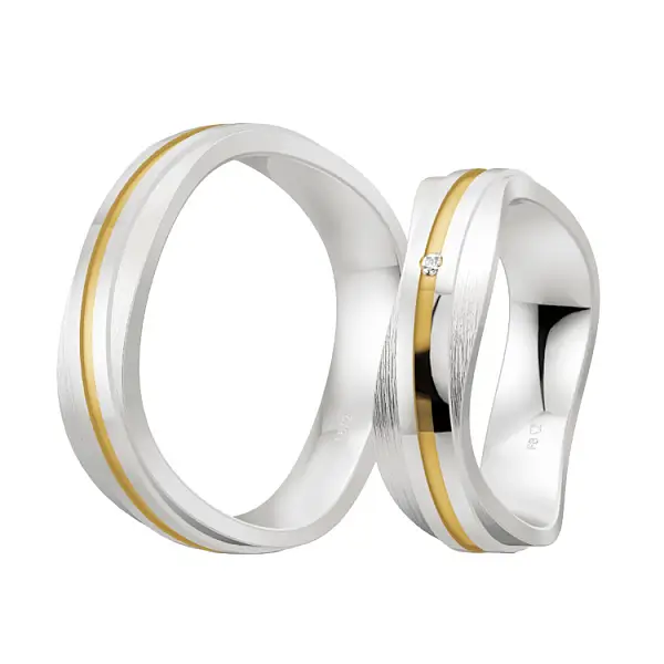 Silver with diamonds 48/08034 - 48/08033