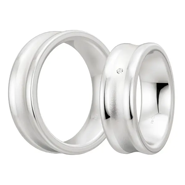 Silver with diamonds 48/08042 - 48/08041