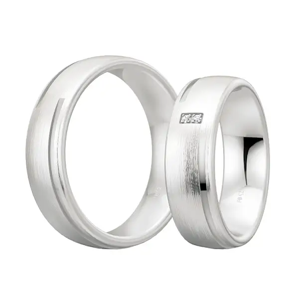 Silver with diamonds 48/08044 - 48/08043