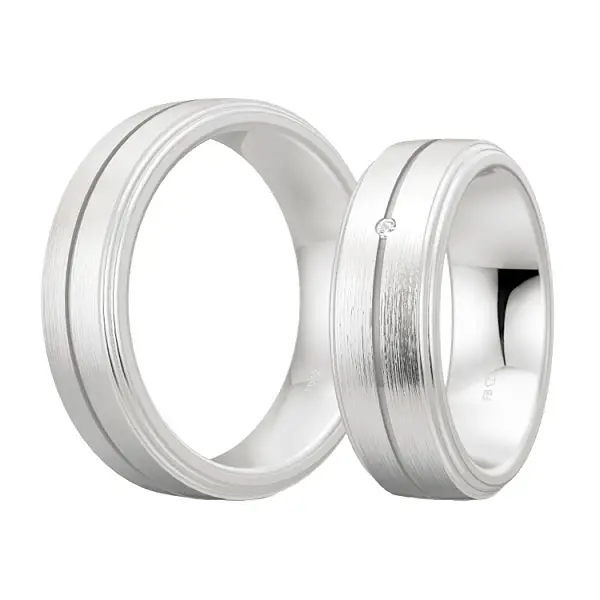 Silver with diamonds 48/08046 - 48/08045