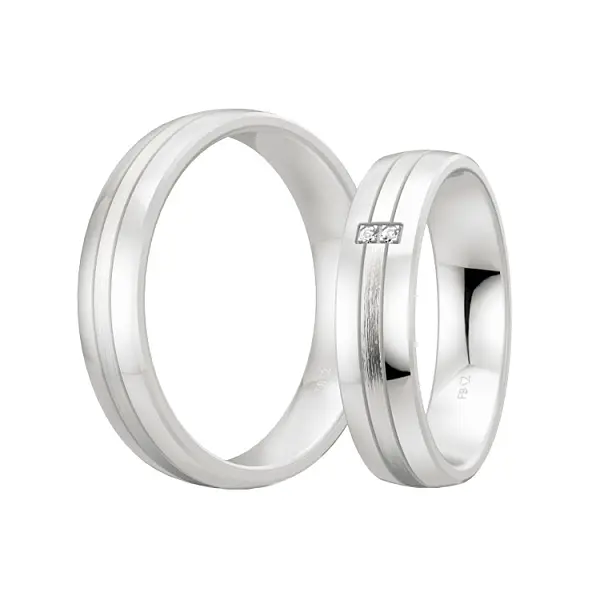 Silver with diamonds 48/08070 - 48/08069