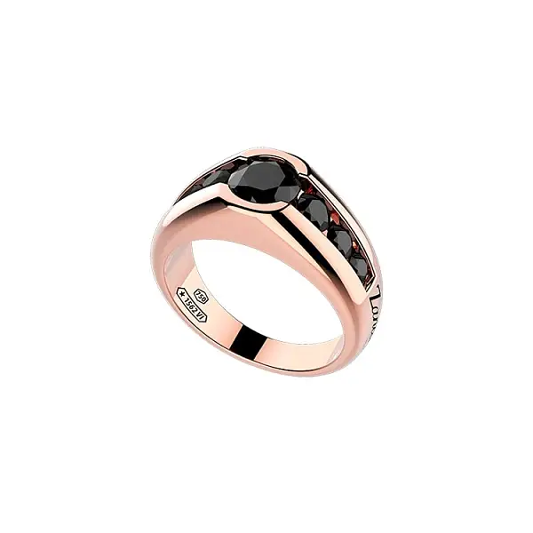 Gold Ring Zancan Couture Saphhire EA303R