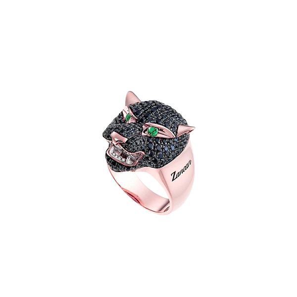 Gold Ring Zancan Black Magic EA149RB