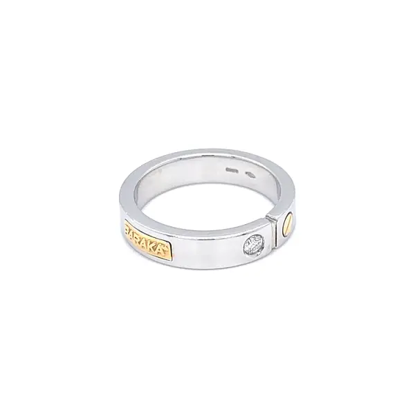Golden Baraka Ring with Diamond